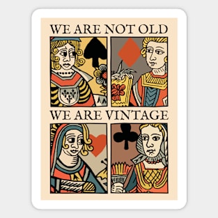 Character of Playing Card Queen of Vintage Magnet